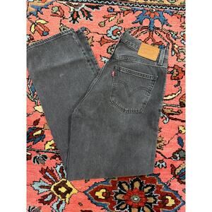 Premium Levis Dad Jean Straight Denim jeans 27 x 28 Mid Rise Black